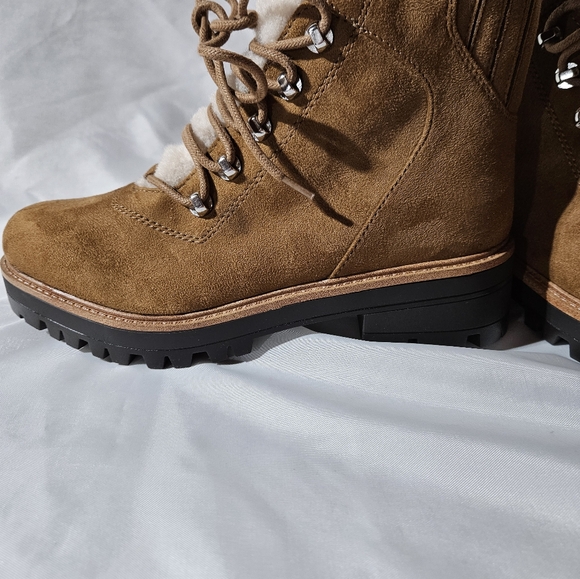 Nine West womens Ivani combat lace up boots. Size 7M. New - Picture 4 of 6